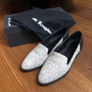 The Kooples: Cracked leather loafer